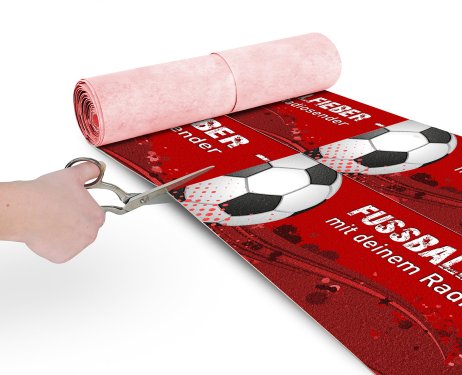 Endless banner cut to desired length