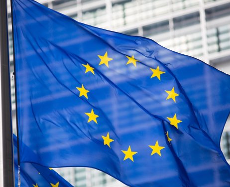 Europe flag in landscape format