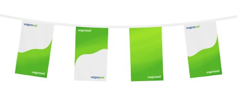 Flag string with alternating designs