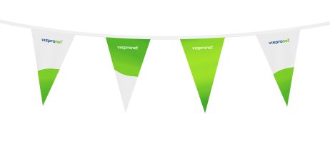 Pennant string with alternating designs