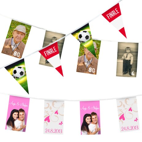 Pennant strings as party and home decoration