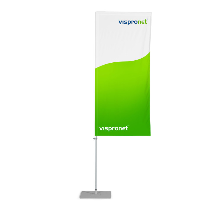 Hoist flag with Economy flagstaff