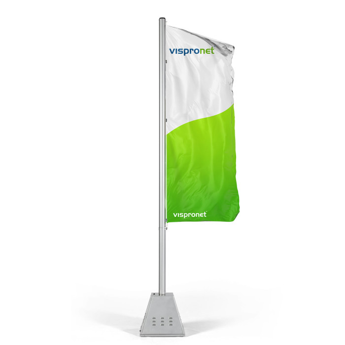 Hoist flag with blower pole