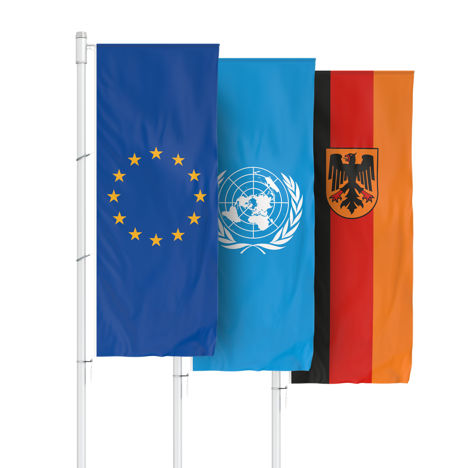 Special flags portrait format for outriggers