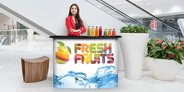 Exhibition counter Fresh Fruits