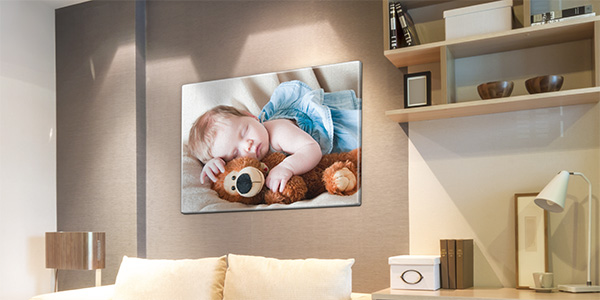 Photo canvas with stretcher frame