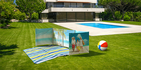 Mobile wind break & privacy screen