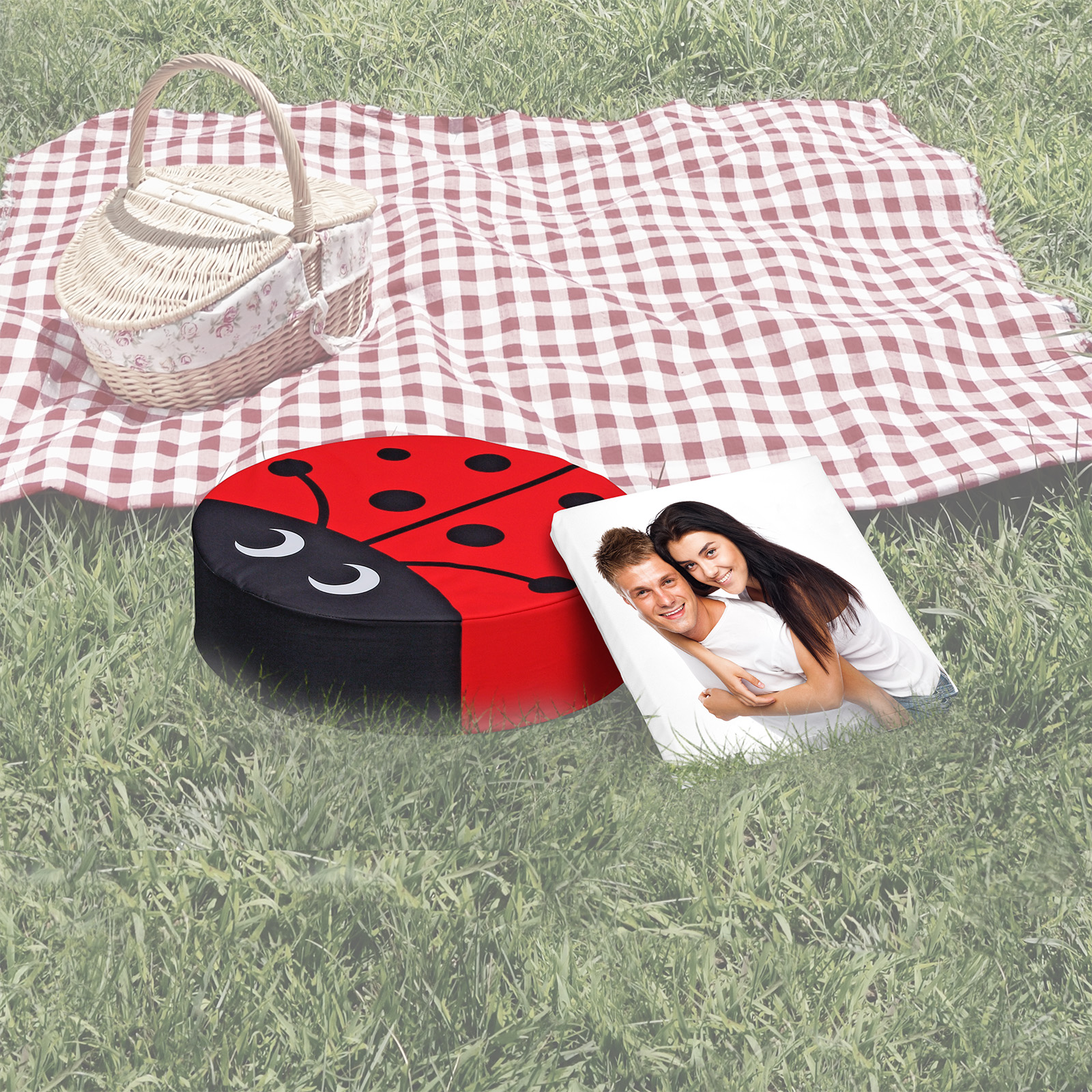 Seat cushions, round and square