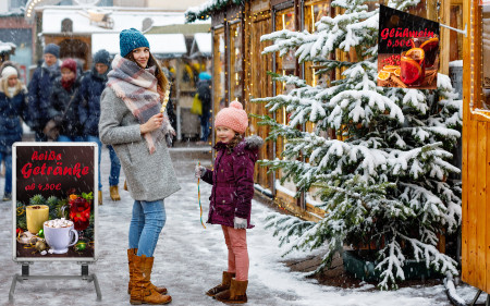 Weihnachtswerbemittel