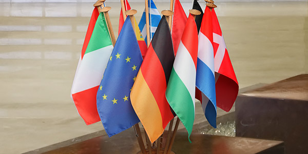 custom-printed table flags