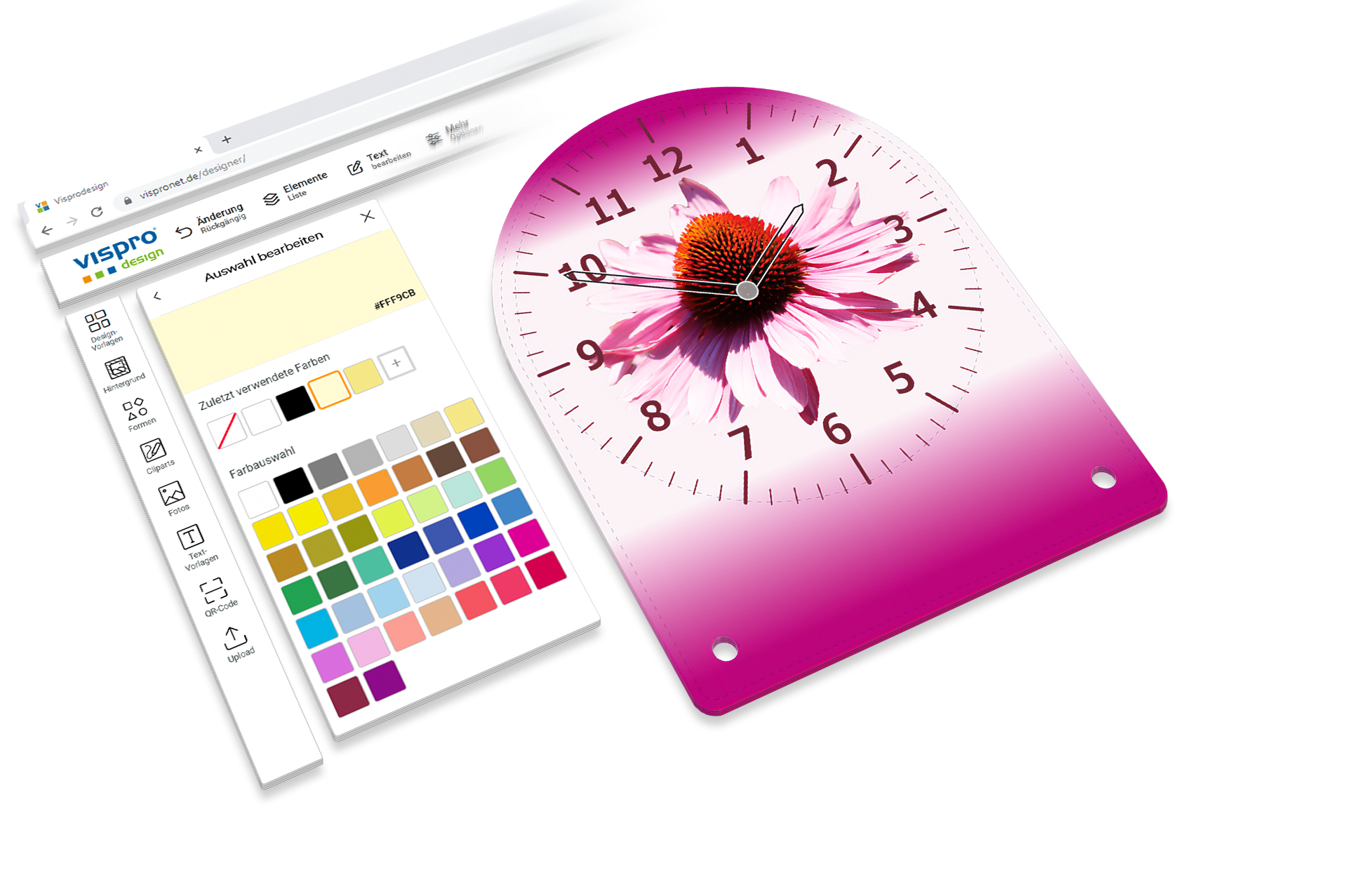 Design photo alarm clock with your own photo online